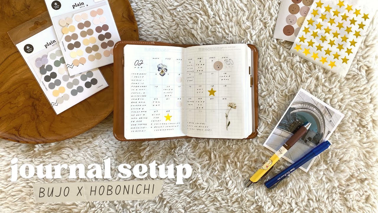 my new journal setup ✸ bullet journal hobonichi hybrid + commonplace book 🌙