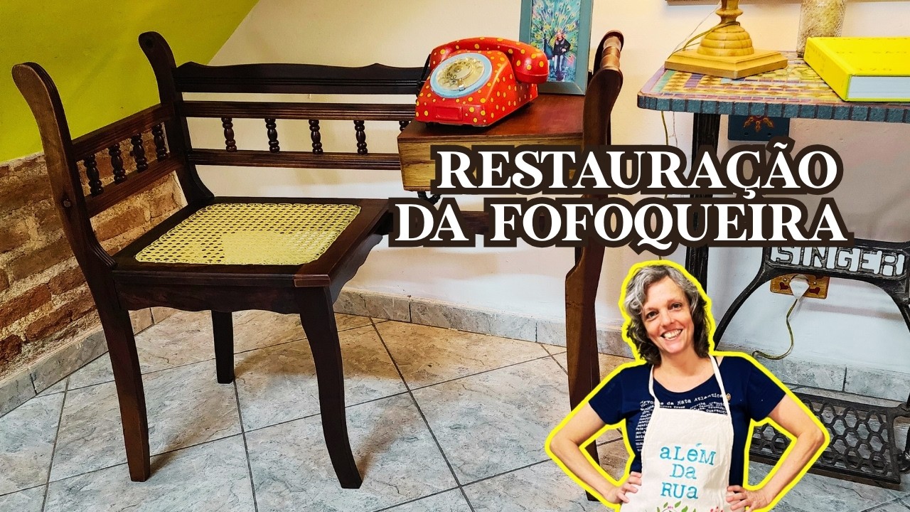 Restauração de madeira com ÓLEO PER MOBILI, e a FOFOQUEIRA ficou nova de novo, linda! #restauração