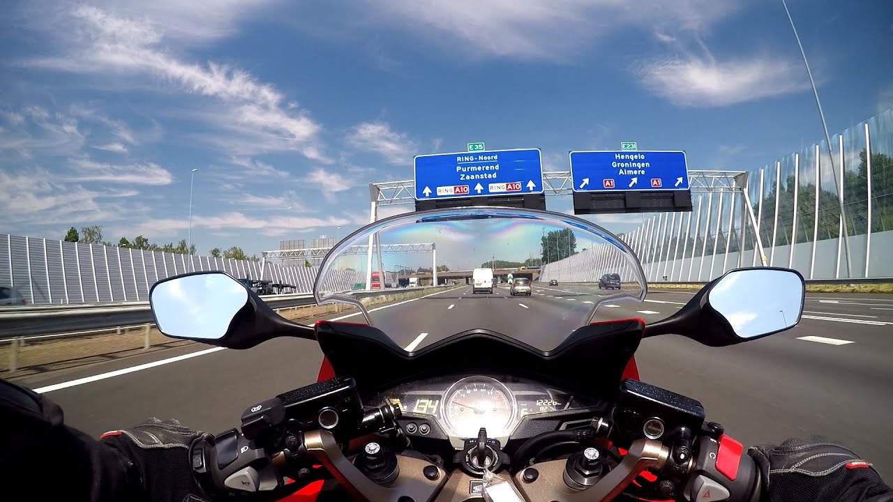 Honda VFR800F 2015 motorcycle test ride - GoPro 4 BE