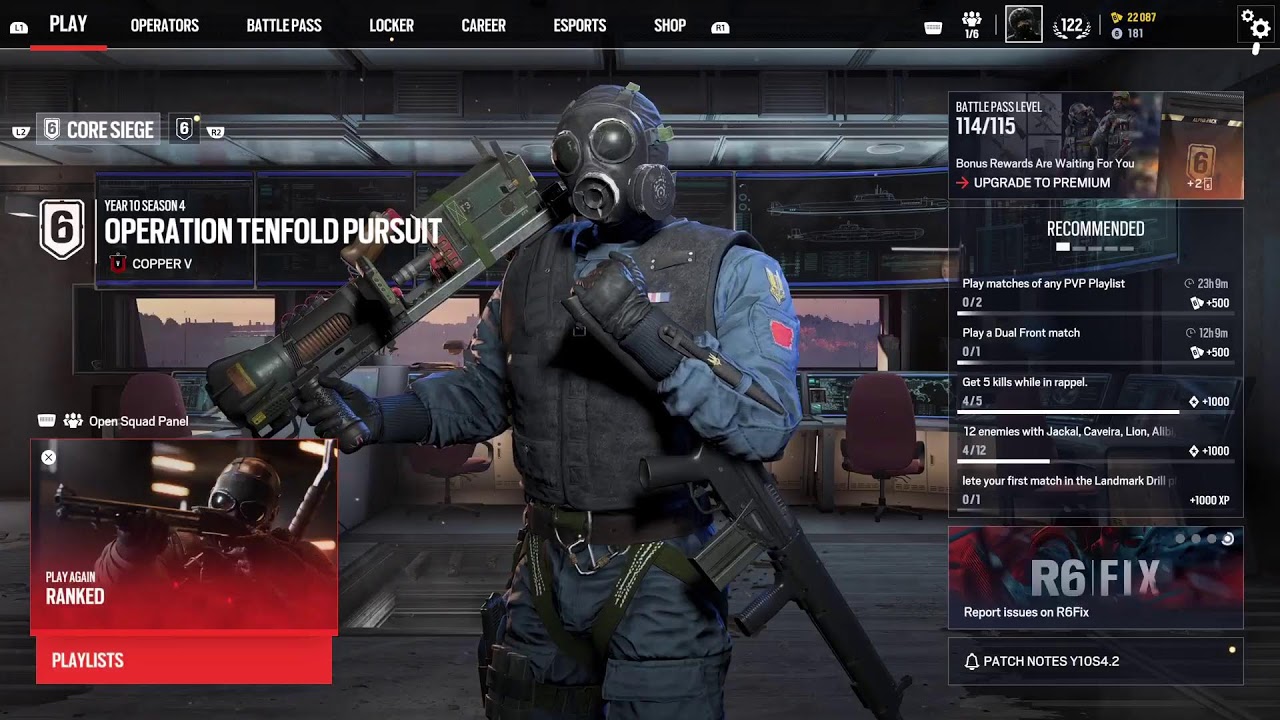 playing rainbow six seige x 1v1ing
