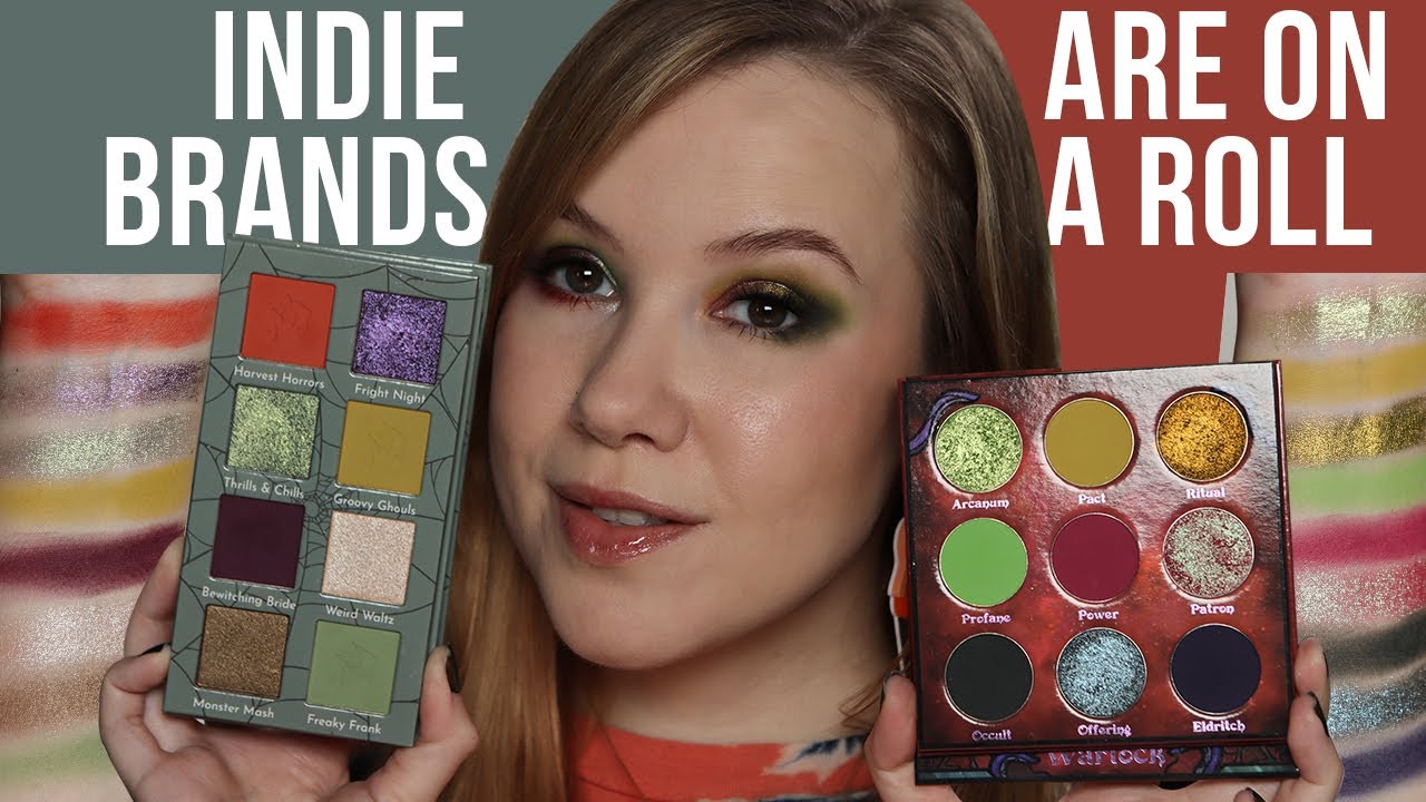 Fantasy Cosmetica Warlock and Wicked Widow Beauty Graveyard Smash palettes | Swatches + 2 looks