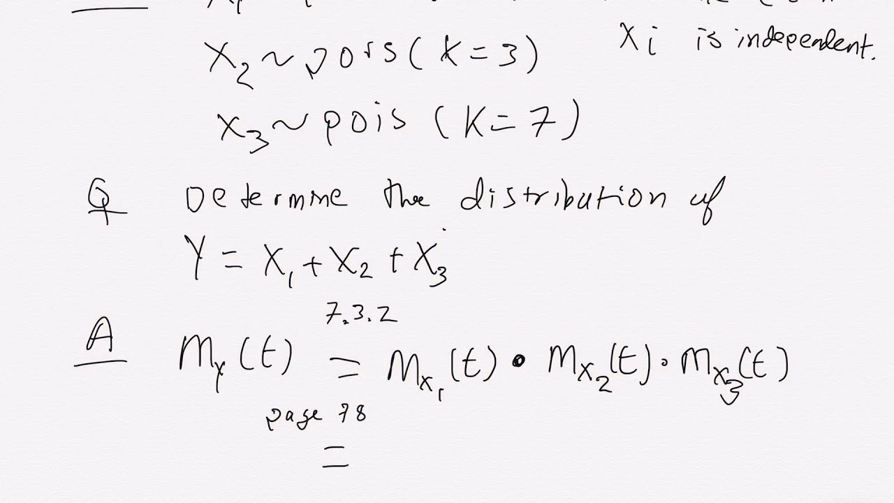 Moment generating functions and transformations