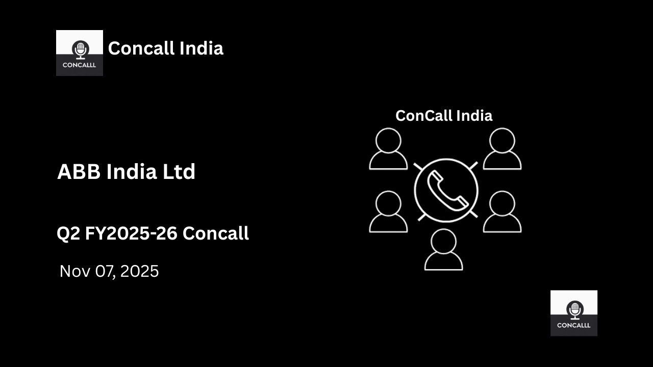 ABB India Ltd Q2 FY2025-26 Concall
