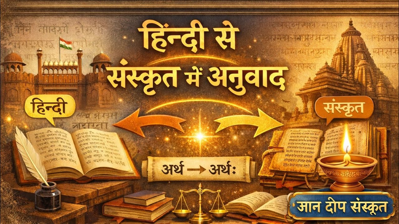 हिन्दी से संस्कृत में अनुवाद करना सीखें आसान तरीके से 