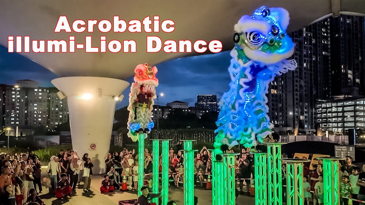 Acrobatic illumi - Lion Dance | CNY 2025 | MyTown Kuala Lumpur