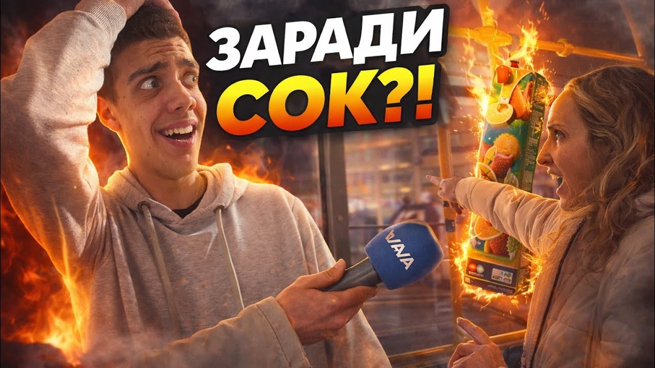ШОК В АВТОБУСА! ЗАРАДИ ОТВОРЕН СОК СВАЛИХА ЖЕНА!