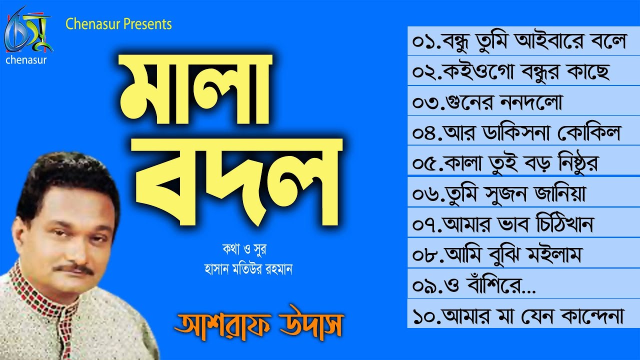 Mala Badol । মালাবদল । Ashraf Udas । Hasan Motiur Rahman । Full Audio Album