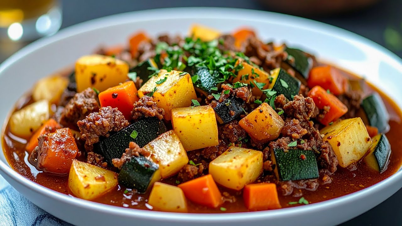 Das ist das allerleckerste Hackfleisch mit Kartoffeln, was ich je probiert habe!