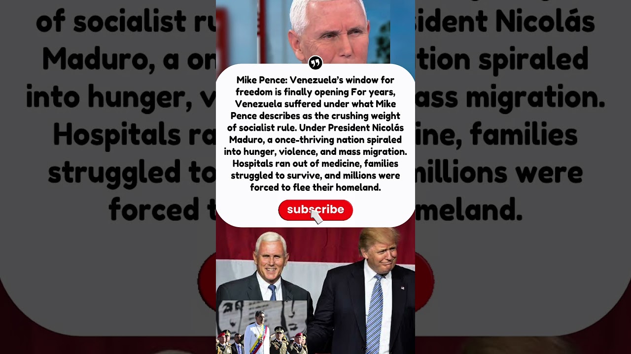 Pence: Venezuela’s Chance at Freedom Is Here 