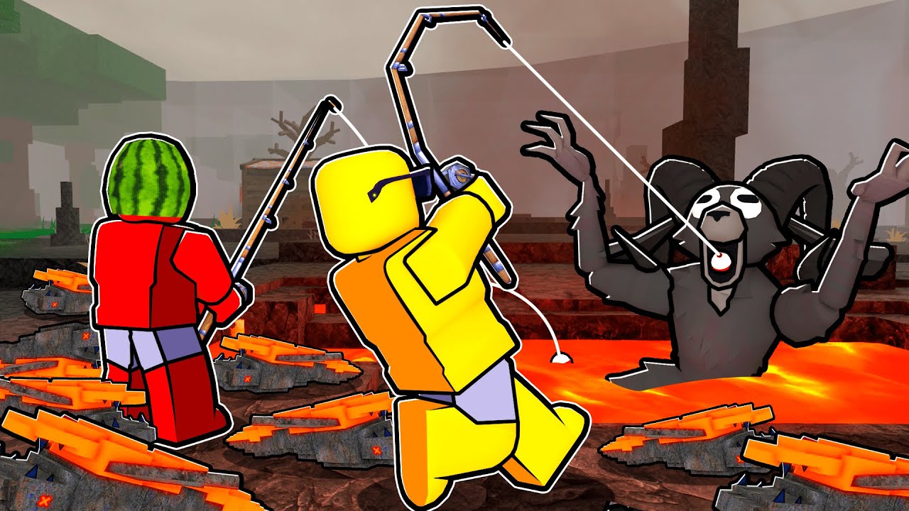 New LAVA Fishing in 99 Nights in the Forest🔦