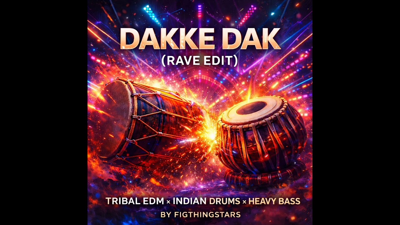 DAKKE DAK (Rave Edit) | Tribal EDM x Indian Drums | Instrumental