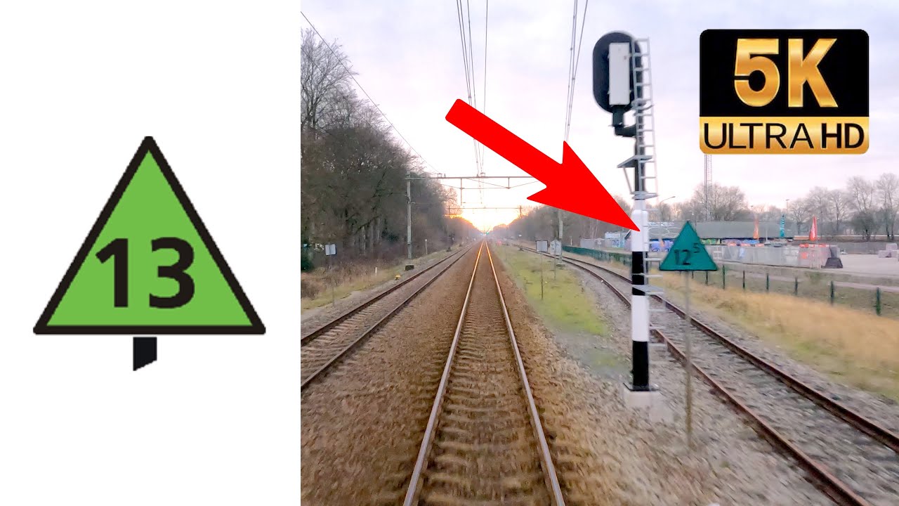 Spoorwegseinen DEEL 19: Baanvaksnelheidsbord Deventer - Enschede CABVIEW HOLLAND VIRM 15jan 2021