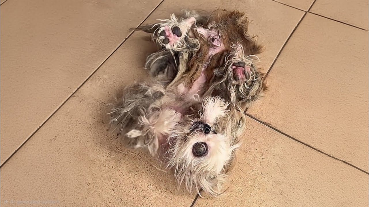 She was abandoned, broken, and starving—just skin and bones, her eyes lost in despair.