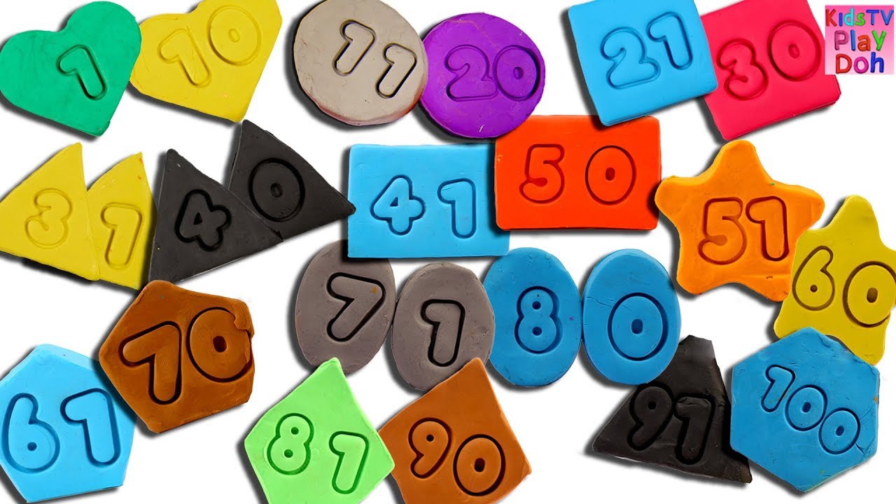 Count Numbers 1 To 100 With Play Doh Stop Motion | Play Doh Number For Kids Children Babies Toddlers