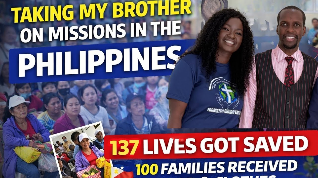 Taking my brother Bishop John on mission: Food Drive + 100 Lives Saved in the Philippines 🙌