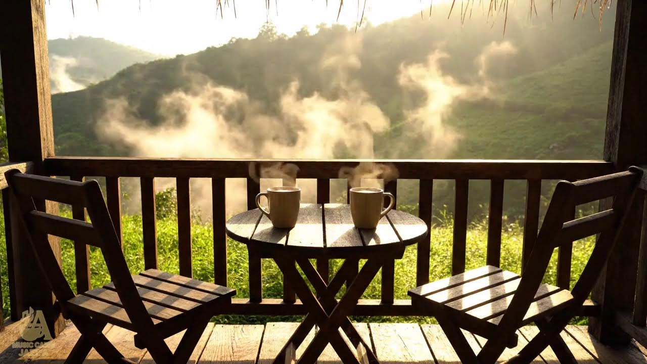 Cozy Morning Jazz Cabin for Positive Energy | Gentle Lakeside Jazz Background Music for Work ☕☕☕