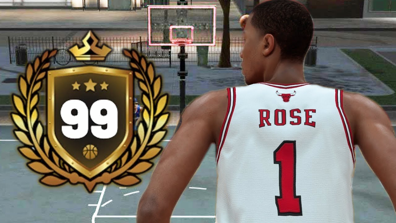99 OVERALL DERRICK ROSE AT THE PLAYGROUND?! NBA 2K19