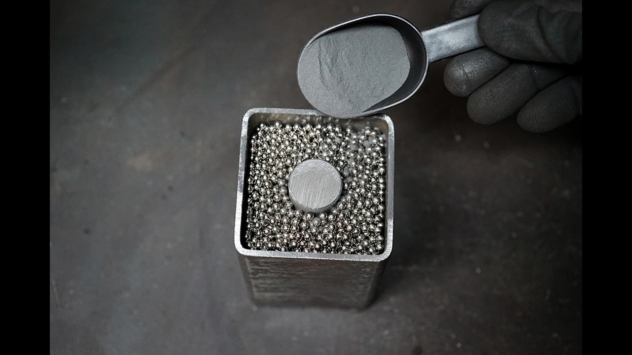 Making a Chefs Knife from 1000 Ball Bearings