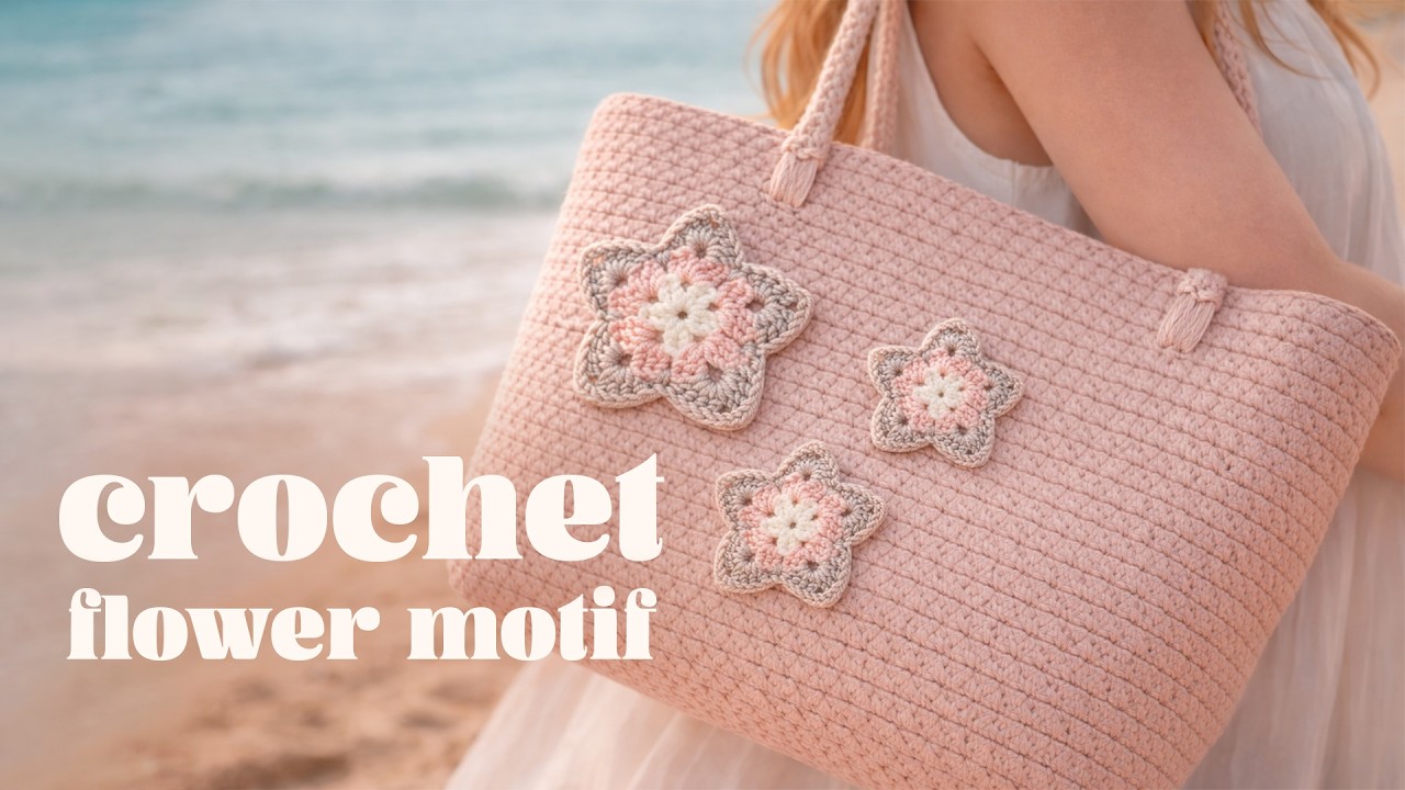 Cute Crochet Flower Motif – Sew It Anywhere