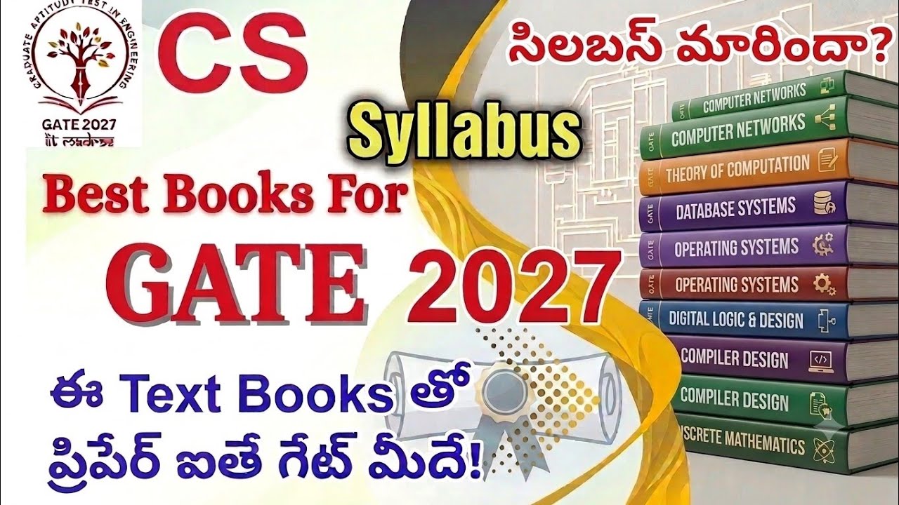 GATE 2027 | CS paper | preparation books | Syllabus changed? #gate #gate2027