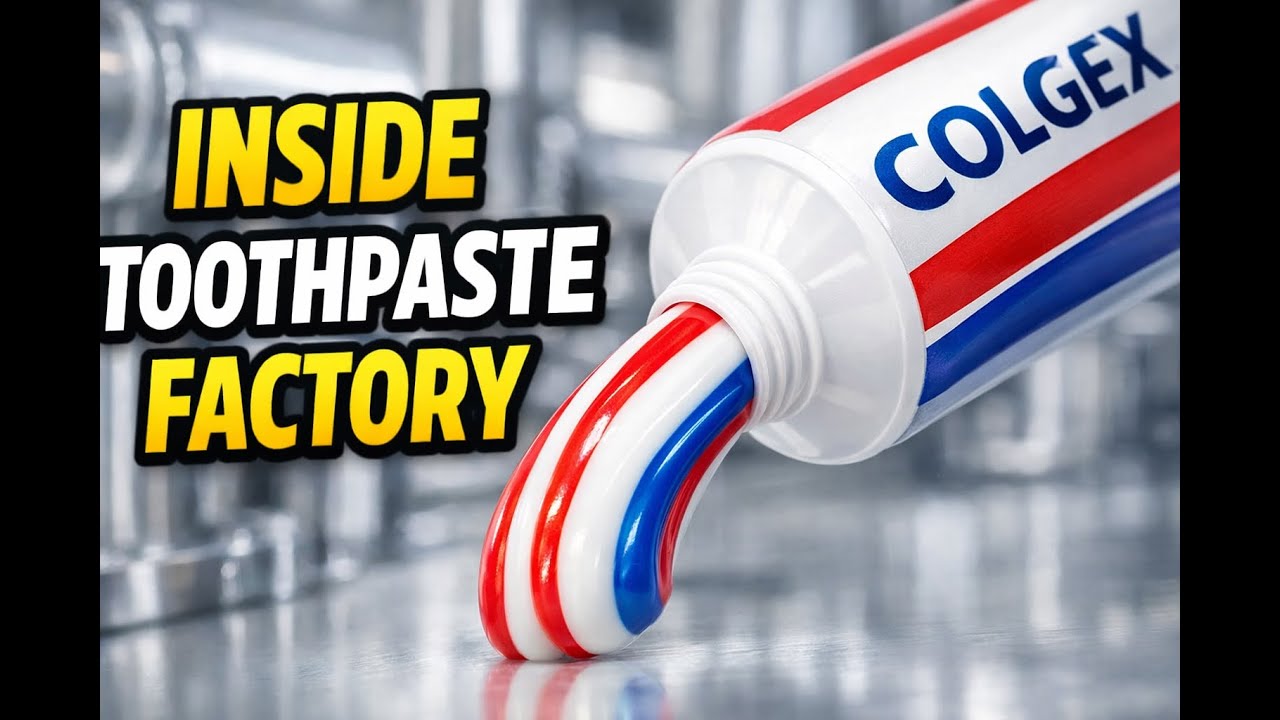 Inside Toothpaste Factory 🏭 | How COLGEX Toothpaste Is Made Step by Step