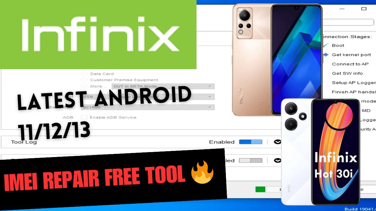 Infinix All android 10/11/12/13 imei repair with free tools 🔥