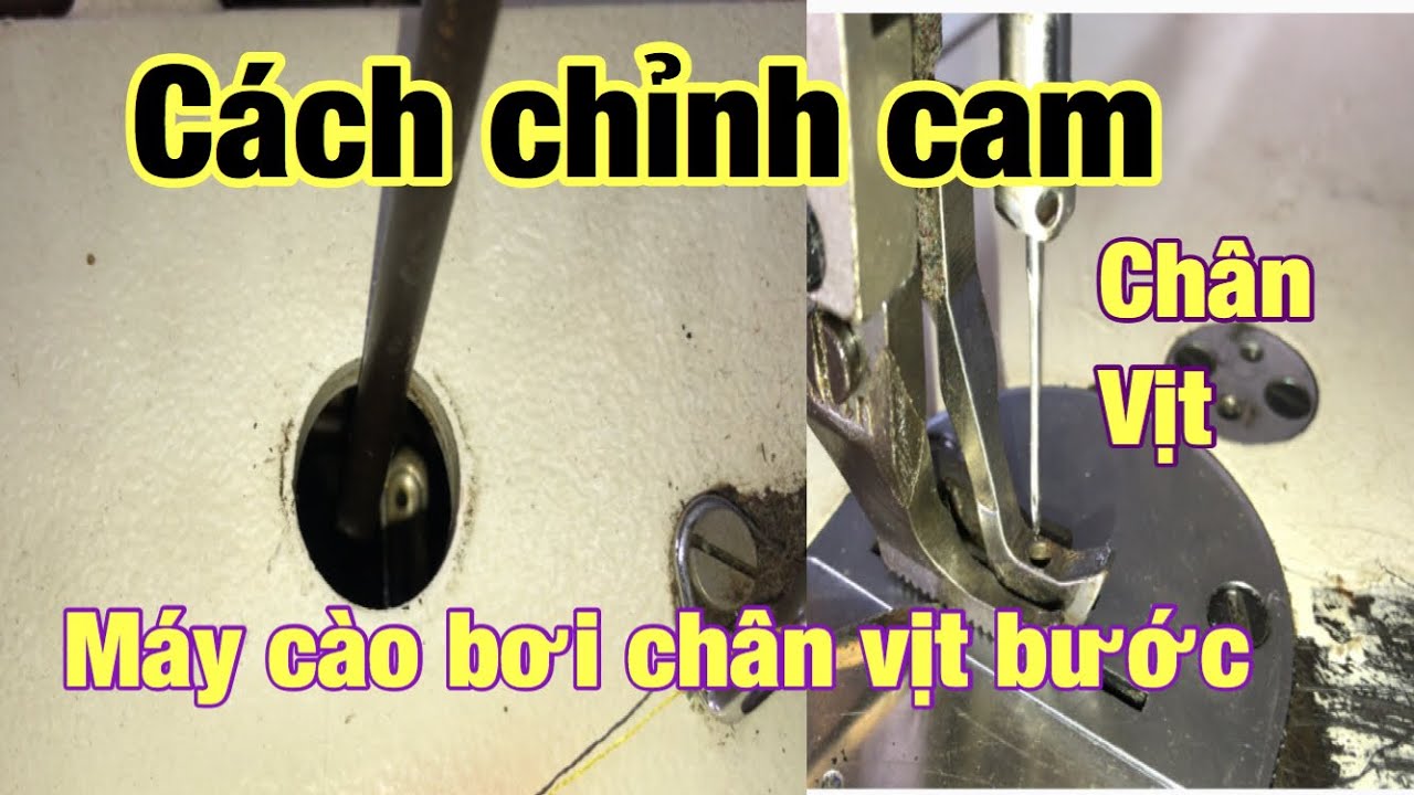 Cách chỉnh cam chân vịt , máy cào bơi chân vịt bước|may bao bì| #Quynhmaymay