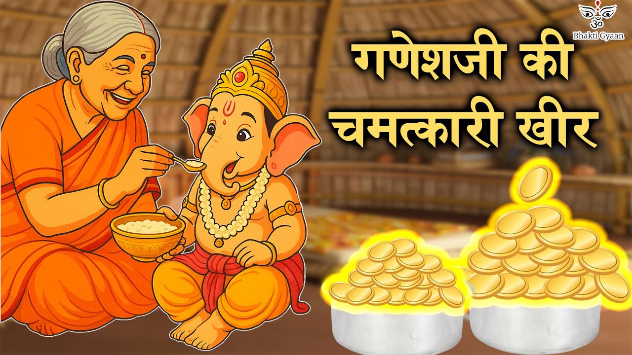 गणेशजी की चमत्कारी खीर I Ganesh Ji Ki Chamatkari Kheer 🍯I Ganesh Chaturthi 2025 I Om Bhakti Gyaan