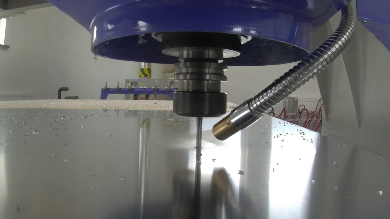 FREZOWANIE BLACHY ALUMINIOWEJ FREZARKA PGCNC 2030 ATC