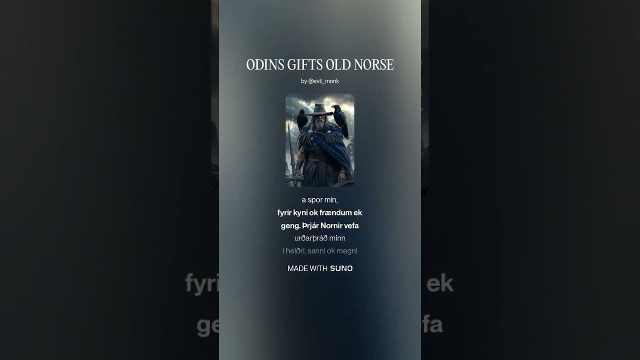 ODINS GIFTS OLD NORSE