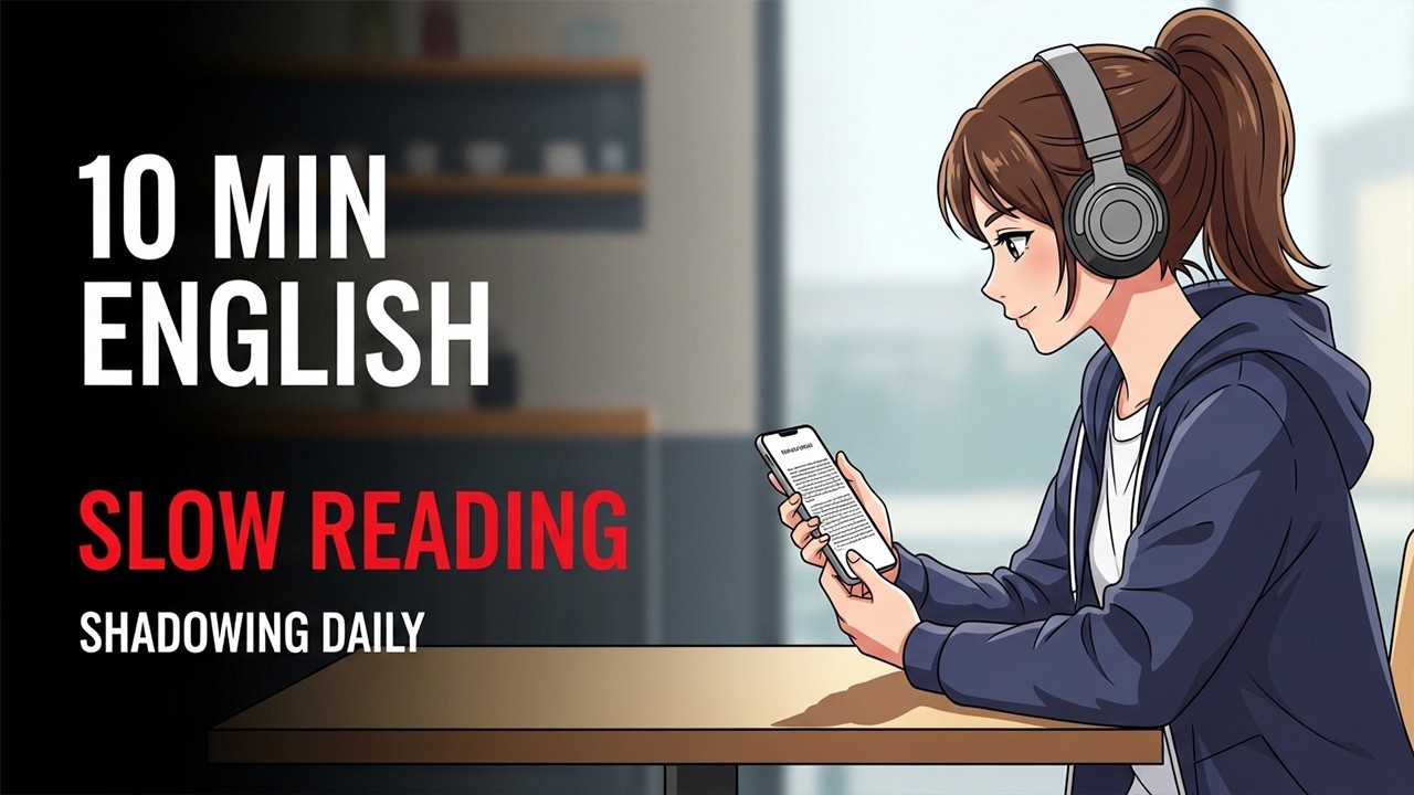 Practice English Every Day – 10 Min Slow Reading & Shadowing (Improve Fast)