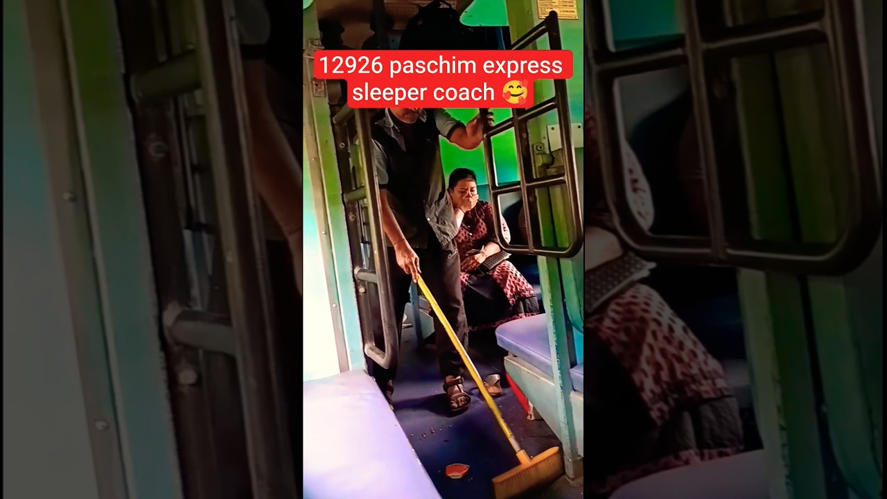 12926 paschim express sleeper coach #train #shorts #railway 🥰
