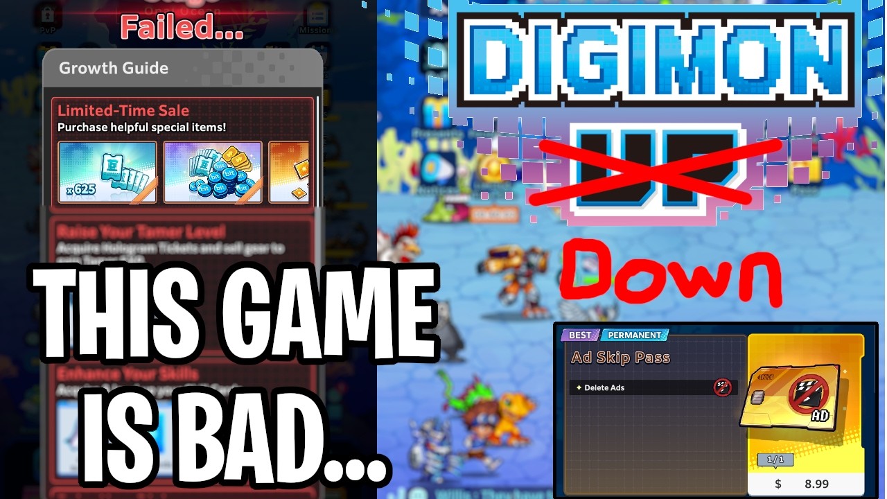 Digimon na r&oacute;wni pochyłej... Dlaczego ta gra to TAKIE rozczarowanie dla fan&oacute;w Digimon i gier typu...