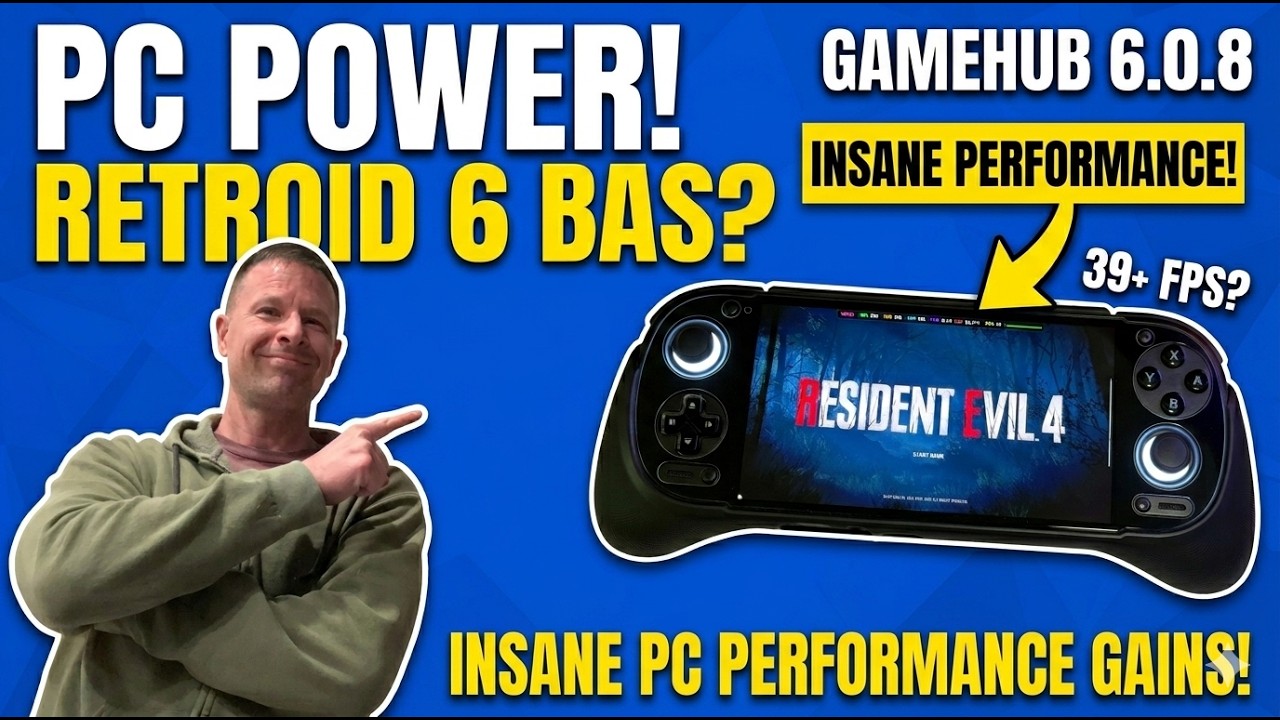 Retroid Pocket 6 Base Model GameHub PC Game Showcase!!!!!