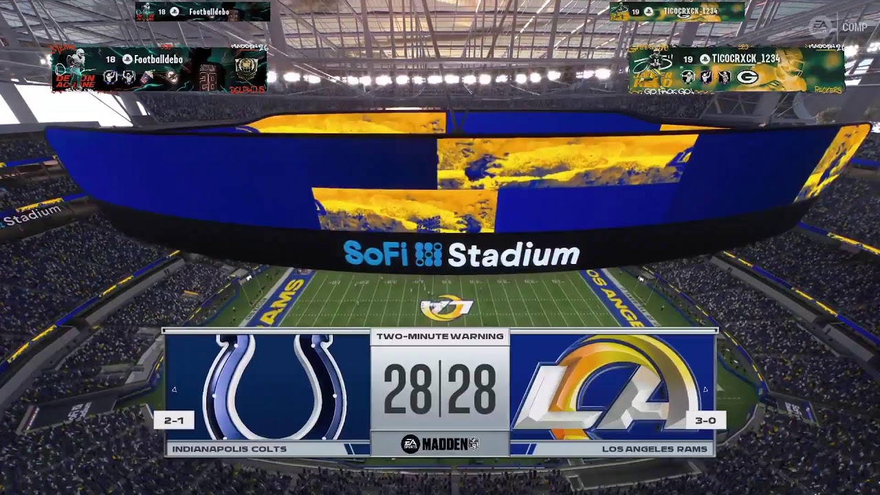 Madden 26 league game vs Rams