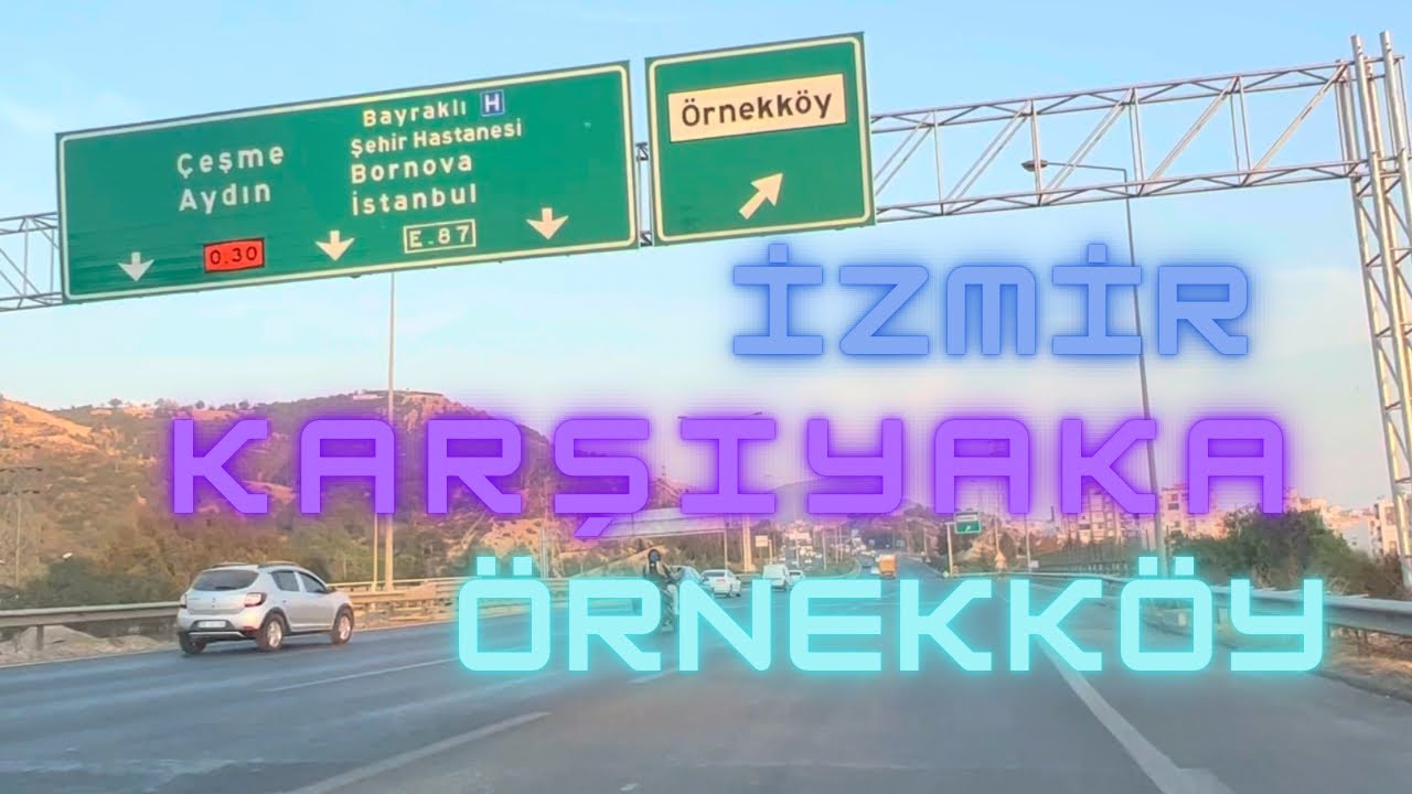 İzmir - Örnekköy (Karşıyaka) Direksiyon Sınav Güzergahı (Eğitim Alanı)