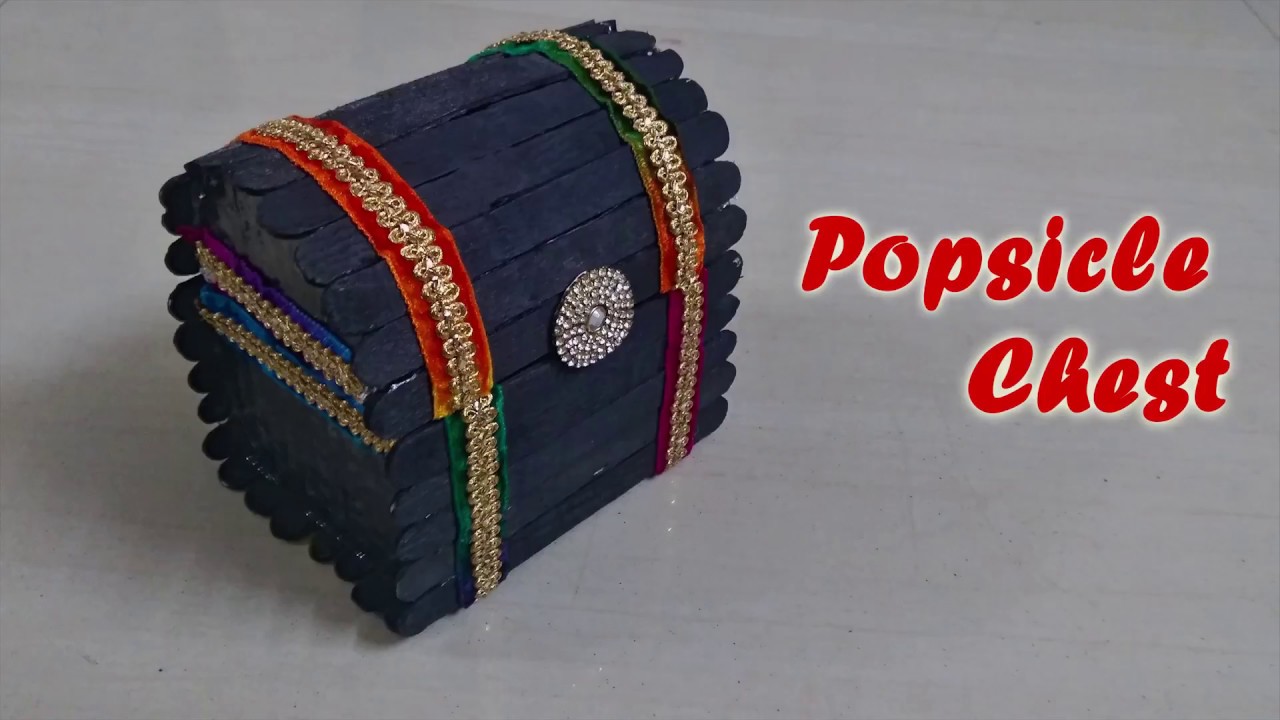 DIY | Popsicle stick Chest