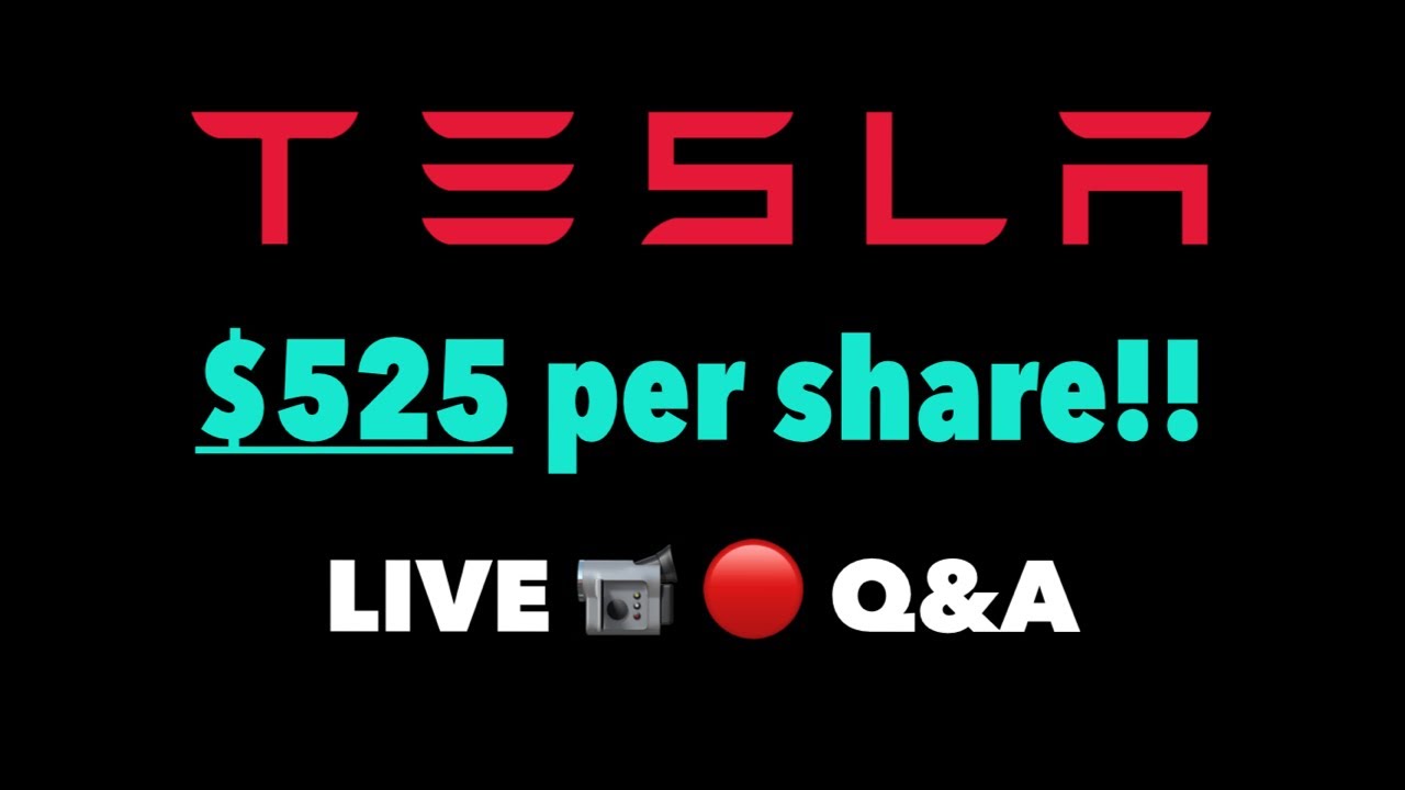 Tesla Hits New All-Time High of $525 🎥🔴 LIVE