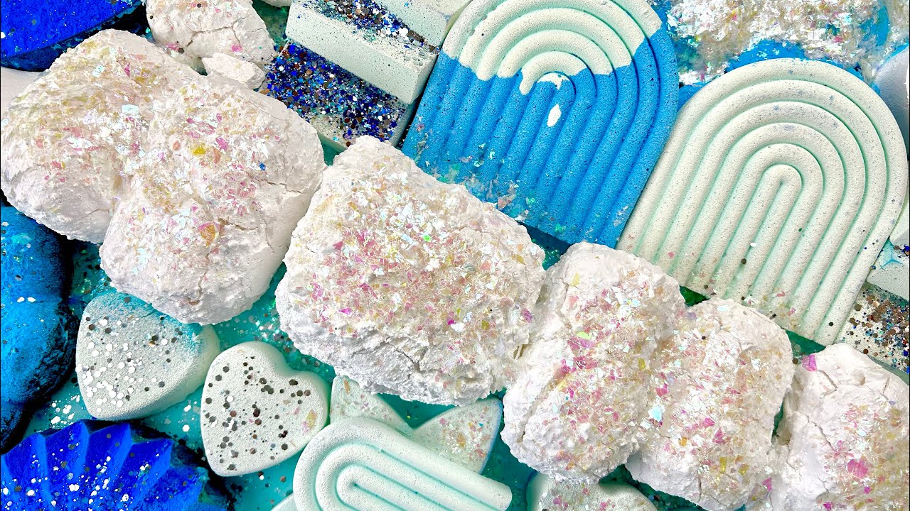 Pasted Blocks💙 | Soft Dusty Reforms🩵| Holi Powder | ASMR 🤍| 🦋No edits or reposts OAP