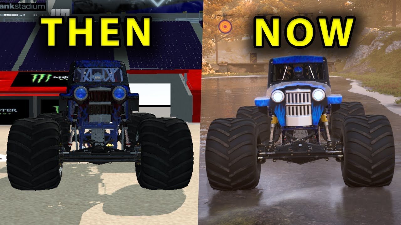 Son-uva Digger Monster Truck Evolution in Monster Jam Games (2014-2024)