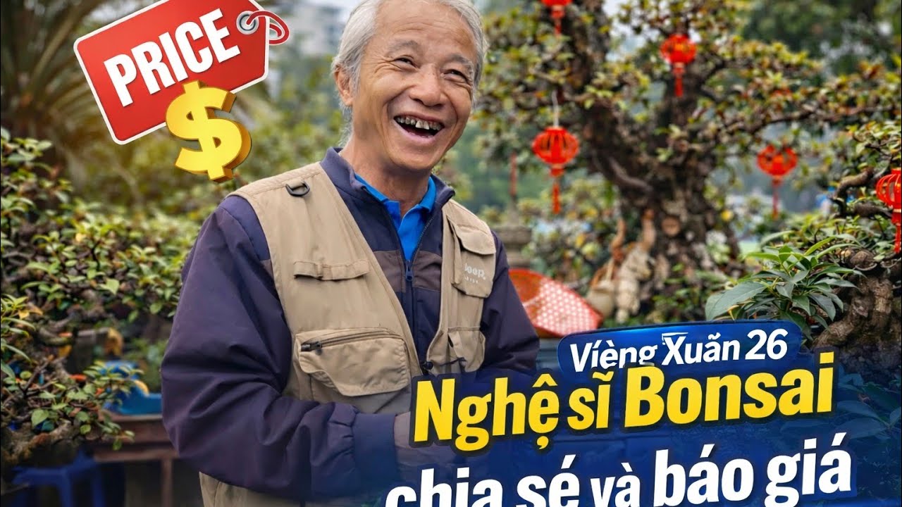 ZBV-CV2:Chia sẻ Bonsai cực hay của nghệ sĩ Bonsai Nguyễn Dương tại chợ Viềng Xuân Phủ Dày Nam Định 
