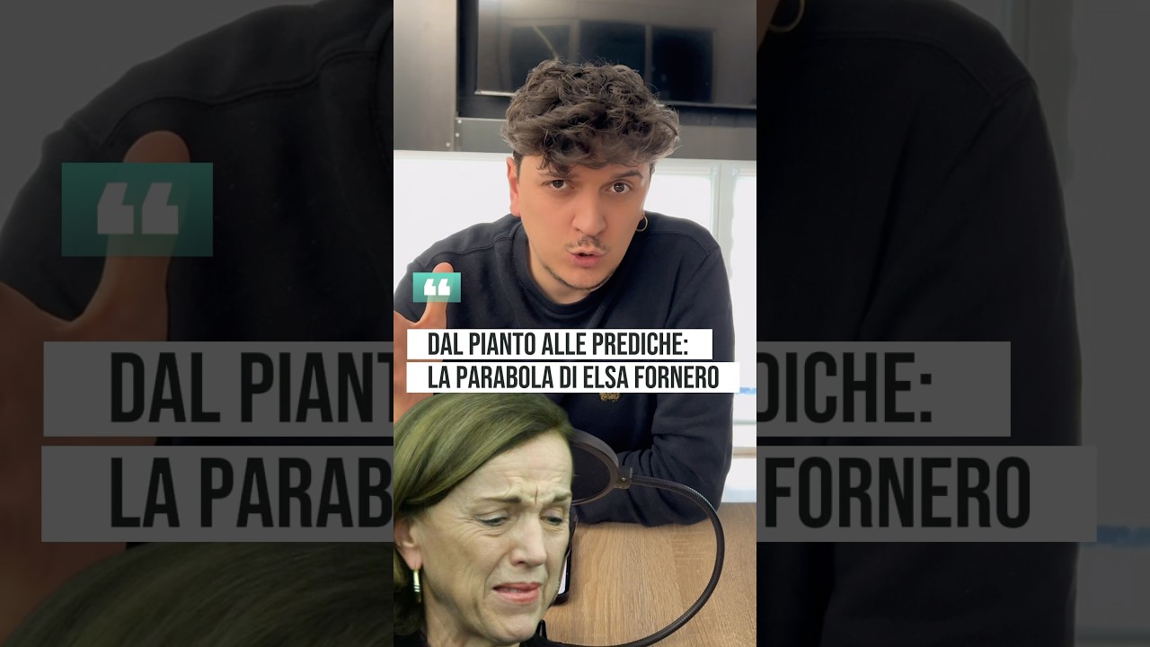Dal pianto alle prediche: la parabola di Elsa Fornero! #meloni #dimartedi #fornero