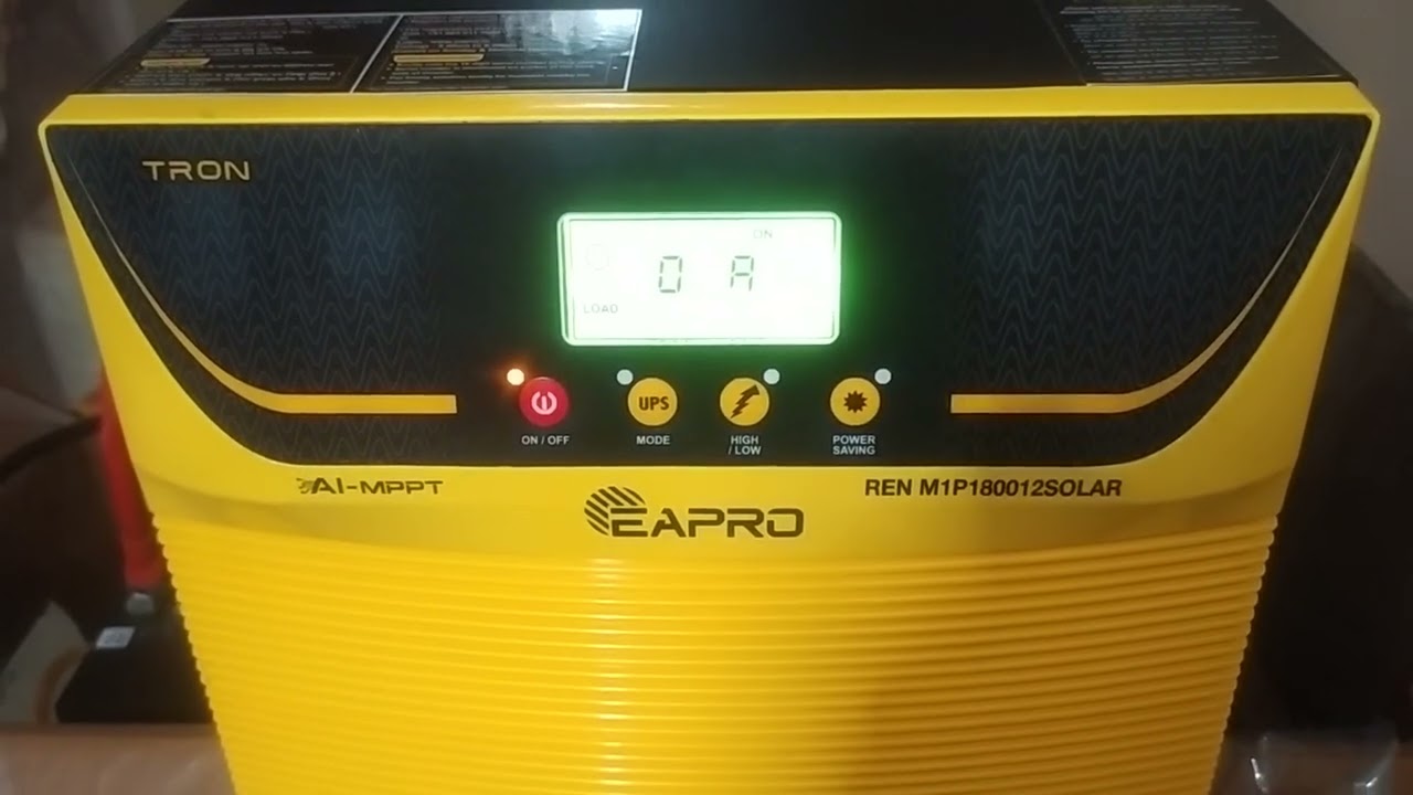 Eapro Load Test AI-MPPT TRON 1800 1.5KV_You run all appliances except Geyser, Motor, AC & Induction.