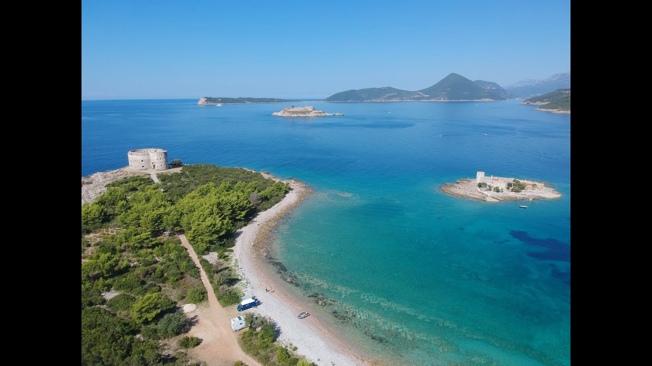 Montenegro the Lustica peninsula 2020. Campervan hire in the Balkans