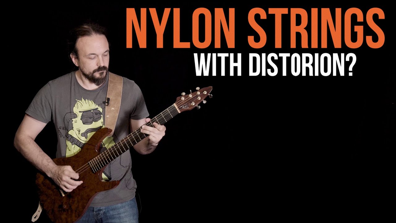Testing a nylon-string guitar with distortion