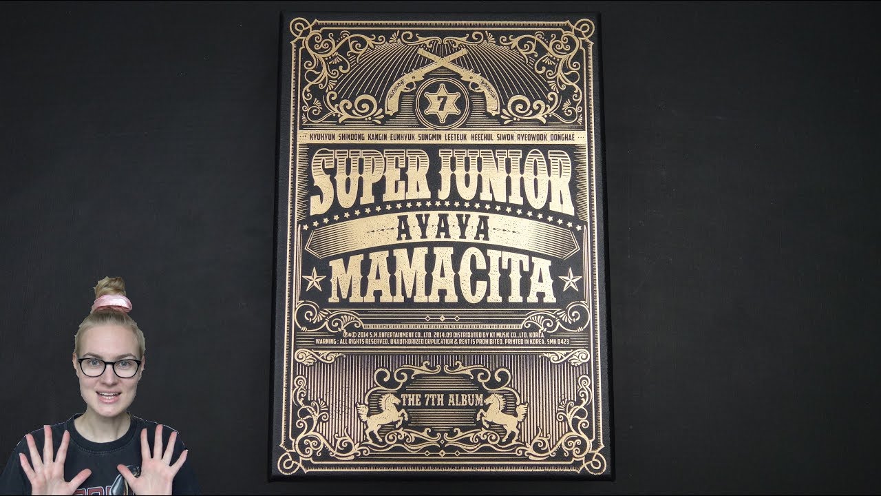 Unboxing Super Junior 슈퍼주니어 7th Korean Studio Album Mamacita 마마시타 (Type/Edition A)