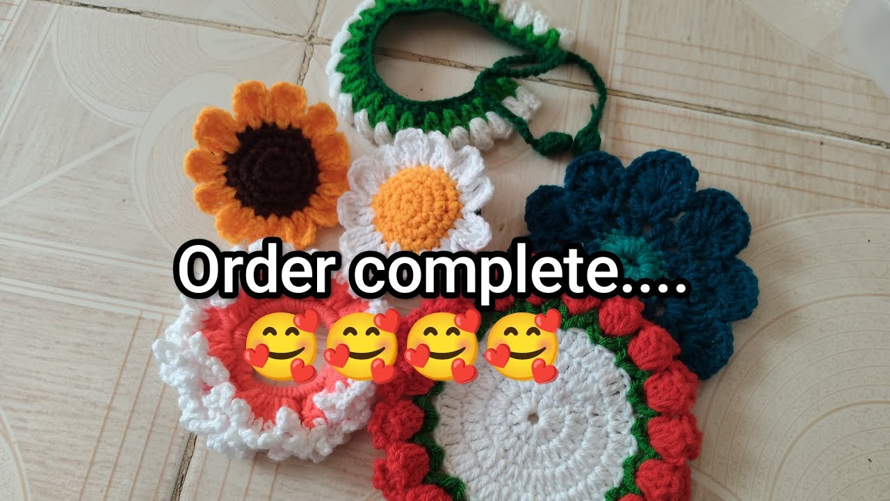 ऑर्डर complete...🥰🥰#crocheting 