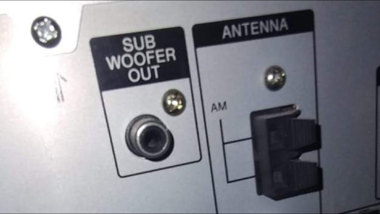 Como conectar un subwoofer a minicomponente o equipo de sonido casero