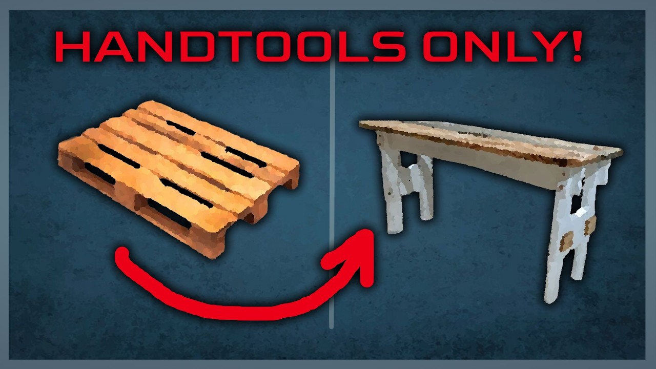 Turning a pallet into a sawbench