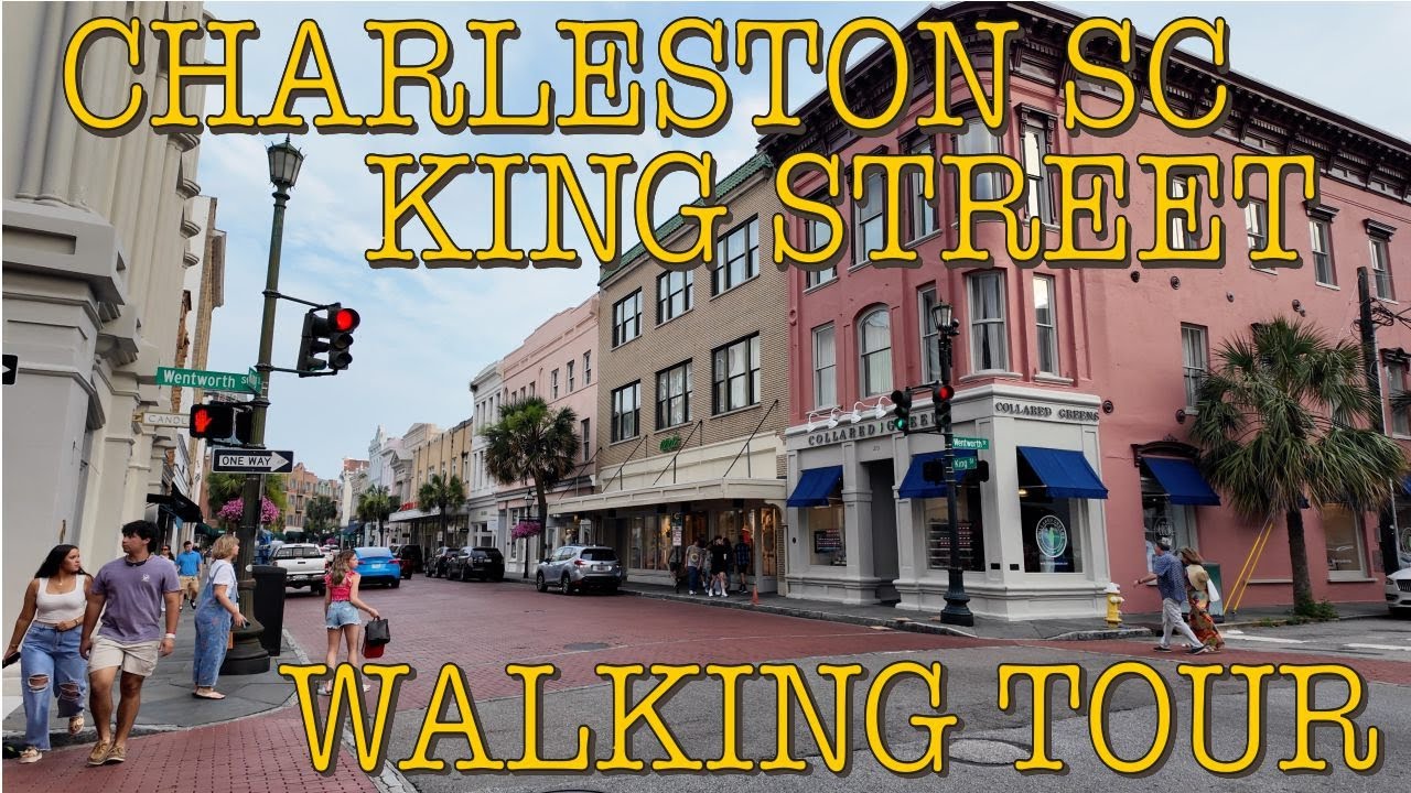 🇺🇸 [4K] Charleston South Carolina King Street Walking Tour/ Walking Historic Downtown Charleston SC